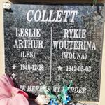COLLETT Leslie Arthur 1940- & Rykie Wouterina 1942-
