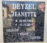 DEYZEL Jeanette 1944-2011