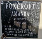 FOXCROFT Amanda 1970-2010