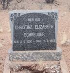 SCHREUDER Christina Elizabeth 1890-1959