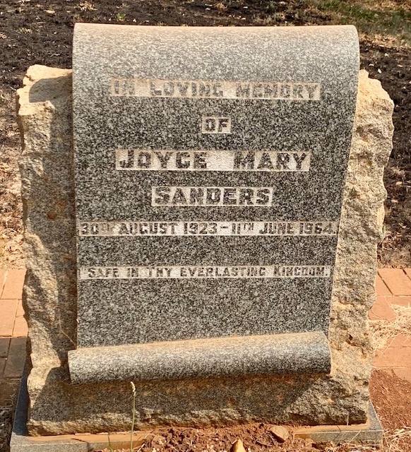 SANDERS Joyce Mary 1923-1964