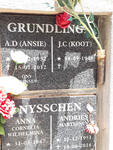 GRUNDLINGH J.C. 1948- & A.D. 1952-2012