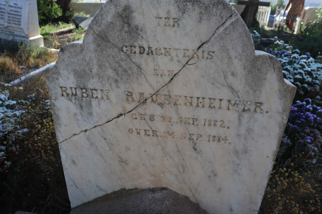 RAUBENHEIMER Ruben 1882-1884