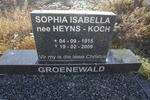GROENEWALD Sophia Isabella nee HEYNS-KOCH 1915-2009