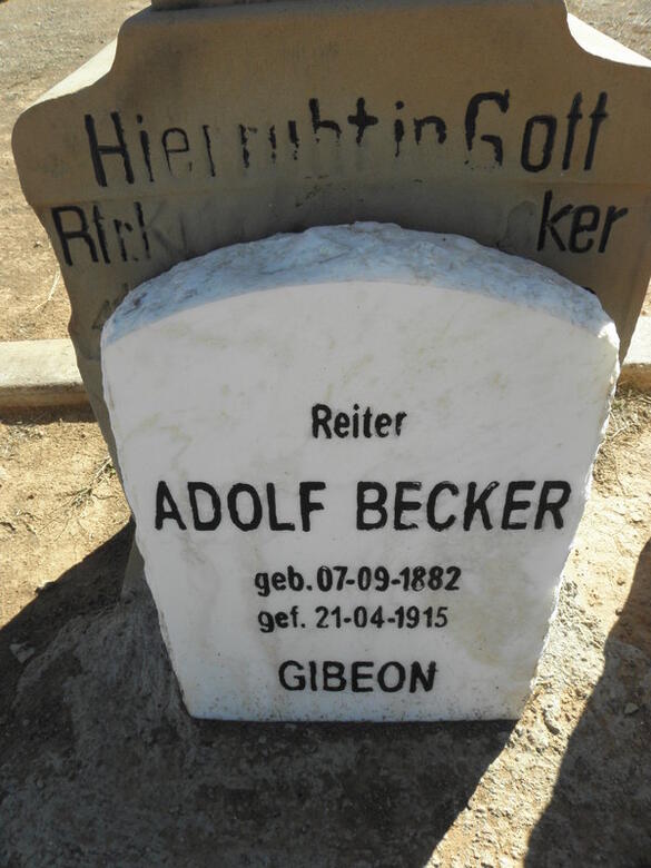 BECKER Adolf 1882-1905