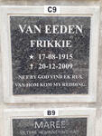 EEDEN Frikkie, van 1915-2009