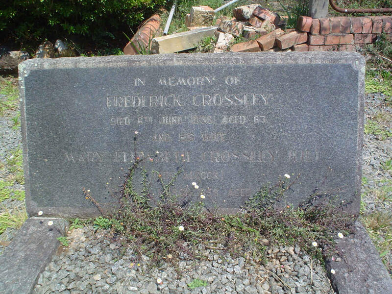 CROSSLEY Frederick -1939 & Mary Elizabeth