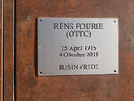 FOURIE Rens, OTTO 1919-2015