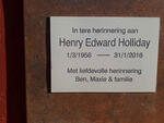 HOLLIDAY Henry Edward 1956-2016