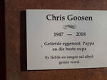 GOOSEN Chris 1947-2018