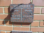 HEERDEN Leon, van 1944-2009 & Harriet 1944-