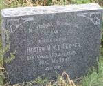 HEEVER Hester M., v.d nee VISAGIE 1849-1937