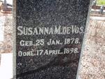 VOS Susanna M., de 1878-1898