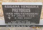 PRETORIUS Adriana Hendrika nee HOLTZHAUSEN 1925-2007