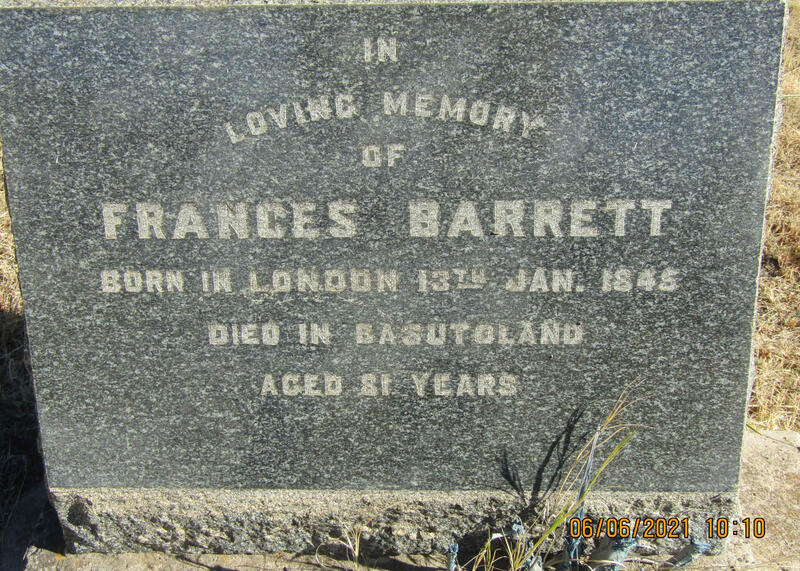 BARRETT Frances 1845-