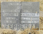 FERREIRA Ignatius P. 1872-1946 & Magdalena P.  J. v. RENSBURG 1888-1976