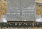 MERWE Hennie, van der 1903-1988 & Catharina 1904-1992