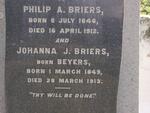 BRIERS Philip A. 1846-1912 & Johanna J. BEYERS 1849-1913