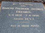 ERASMUS Barend Frederik Jacobus 1874-1956