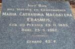 ERASMUS Maria Catharina Magdalena nee DU PLESSIS 1883-1962
