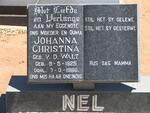 NEL Johanna Christina nee V.D. WALT 1925-1986