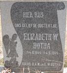 BOTHA Elizabeth W. 1944-1944