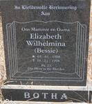 BOTHA Elizabeth Wilhelmina 1908-1998