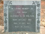 WILSON Alfred L.B. 1897-1964