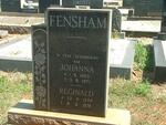 FENSHAM Reginald 1896-1978 & Johanna 1905-1978