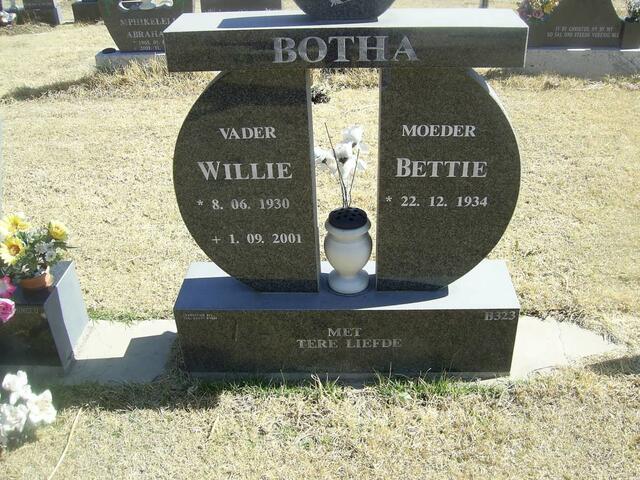 BOTHA Willie 1930-2001 & Bettie 1934-