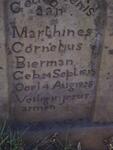BIERMAN Marthines Cornelius 1925-1928