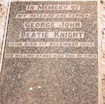 KNIGHT George John Beatie -1936