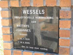 WESSELS Matthys Johannes 1930-2005