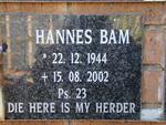 BAM Hannes 1944-2002