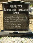 BECK Charitas Bernadine Irmgard 1903-1993