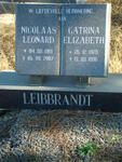 LEIBBRANDT Nicolaas Leonard 1919-2007 & Catrina Elizabeth 1923-1996