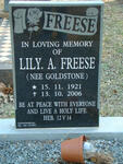 FREESE Lily A. nee GOLDSTONE 1921-2006