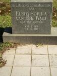 WALT Elsie Sophia, van der nee VAN ROOYEN 1913-1992