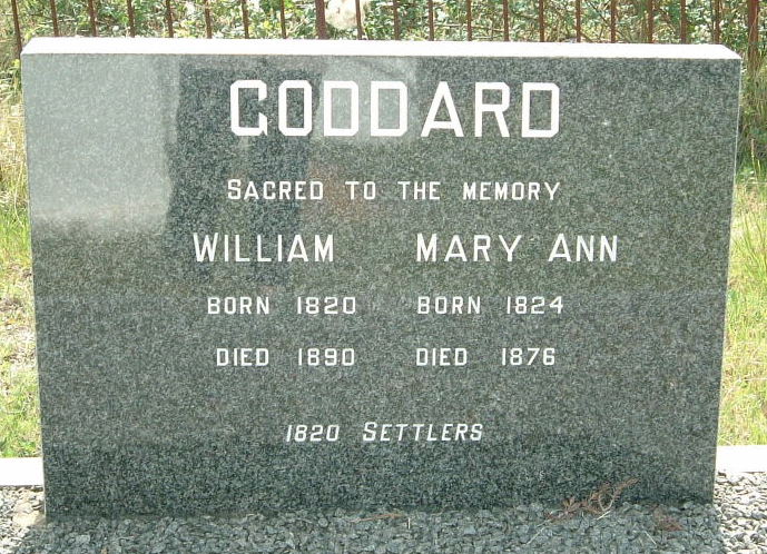 GODDARD William 1820-1890 & Mary Ann 1824-1876