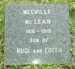 MCLEAN Melville 1918-1919