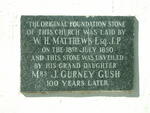 05. Church Foundation stone