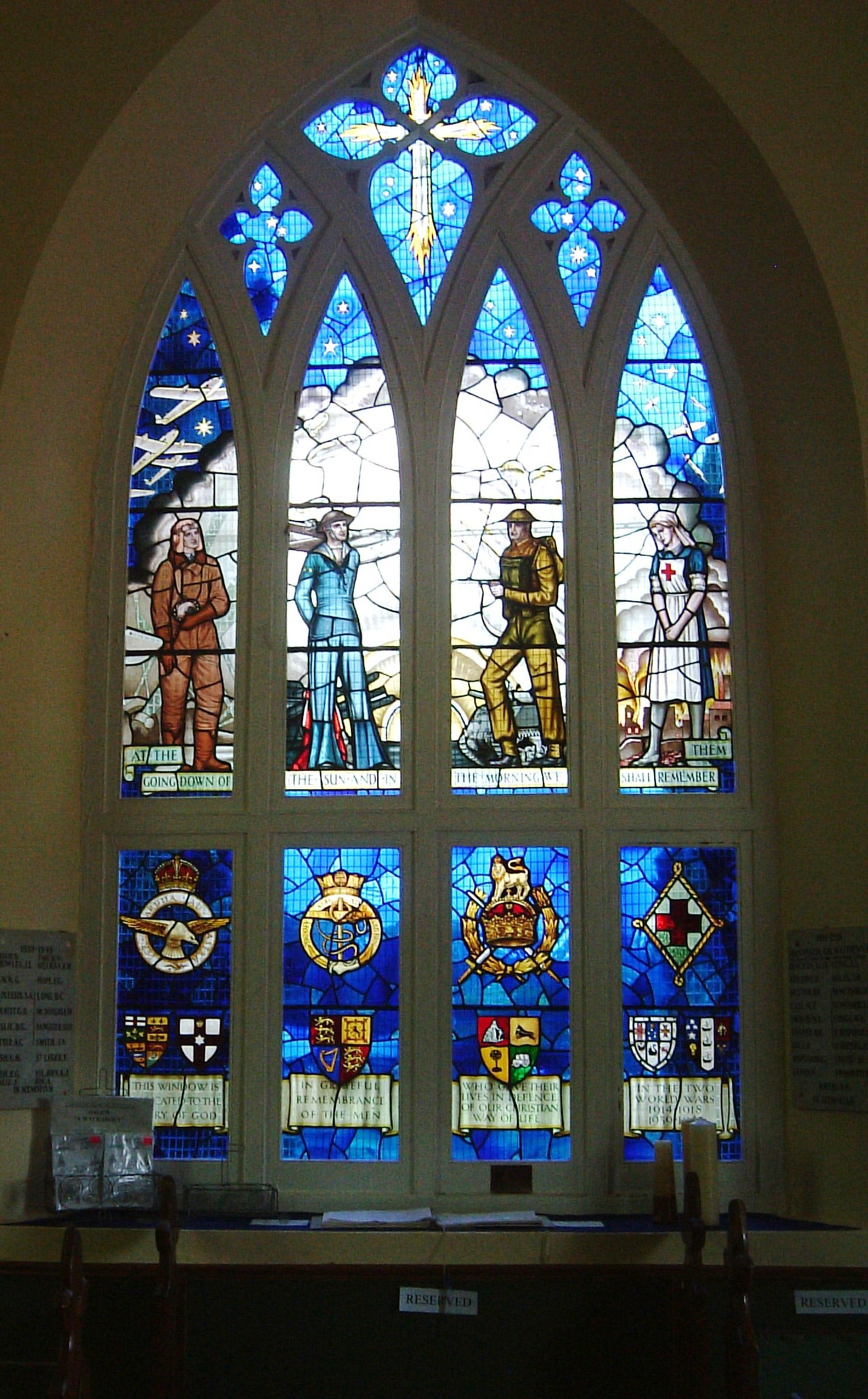 09. Stained glass (front) window