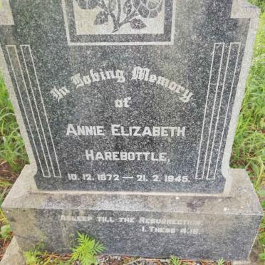 HAREBOTTLE Annie Elizabeth 1872-1945