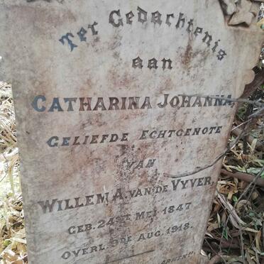 VYVER Catharina Johanna, van de 1847-1918