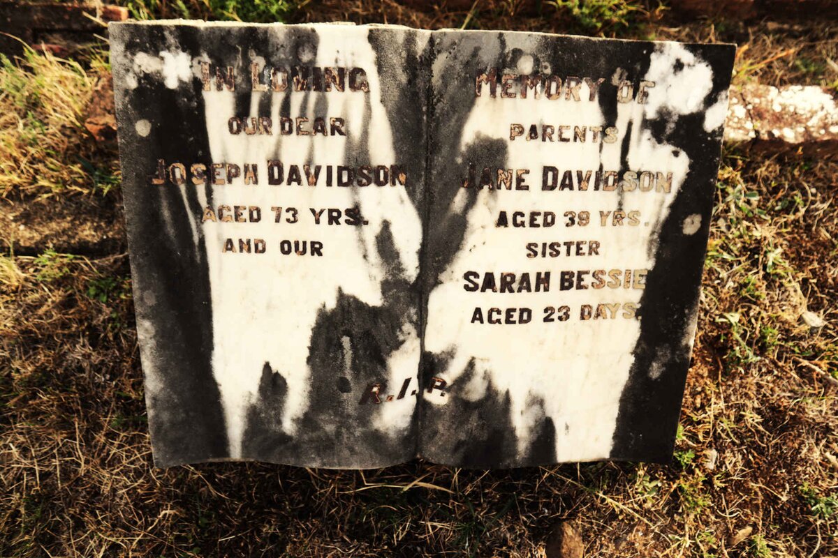 DAVIDSON Joseph & Jane :: DAVIDSON Sarah Bessie