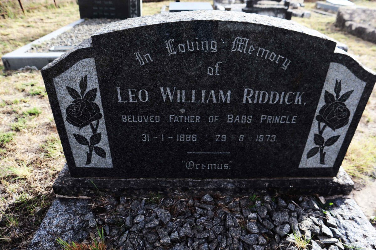 RIDDICK Leo William 1886-1973