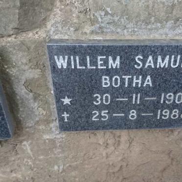 BOTHA Willem Samuel 1907-1988