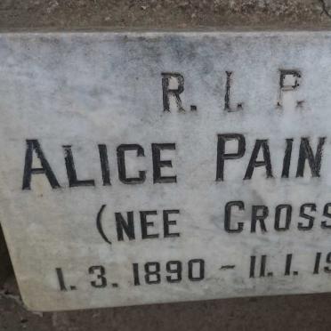 PAINTER Alice nee CROSS 1890-1972