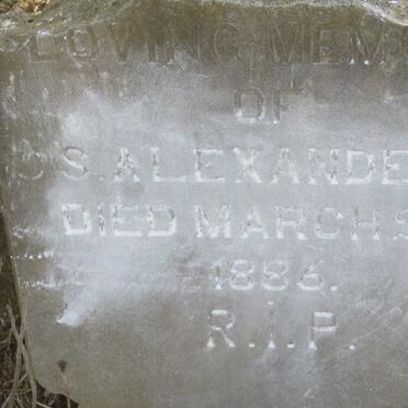 ALEXANDER O.S. -1886