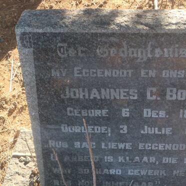 BOTHA Johannes C. 1879-1948